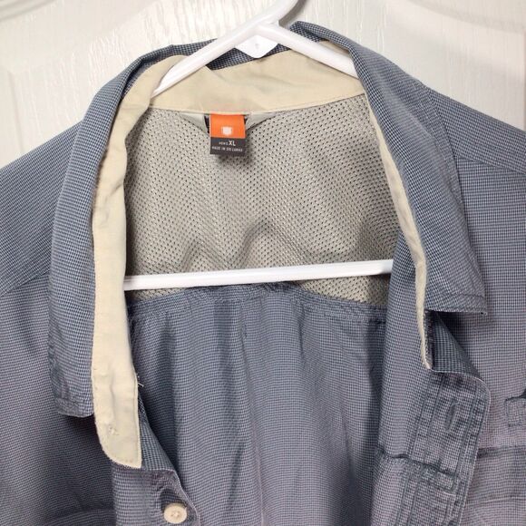 Eddie Bauer Shirt Men's TXL Blue Classic Fit Travex Hiking Camping Outdoor - Picture 3 of 16